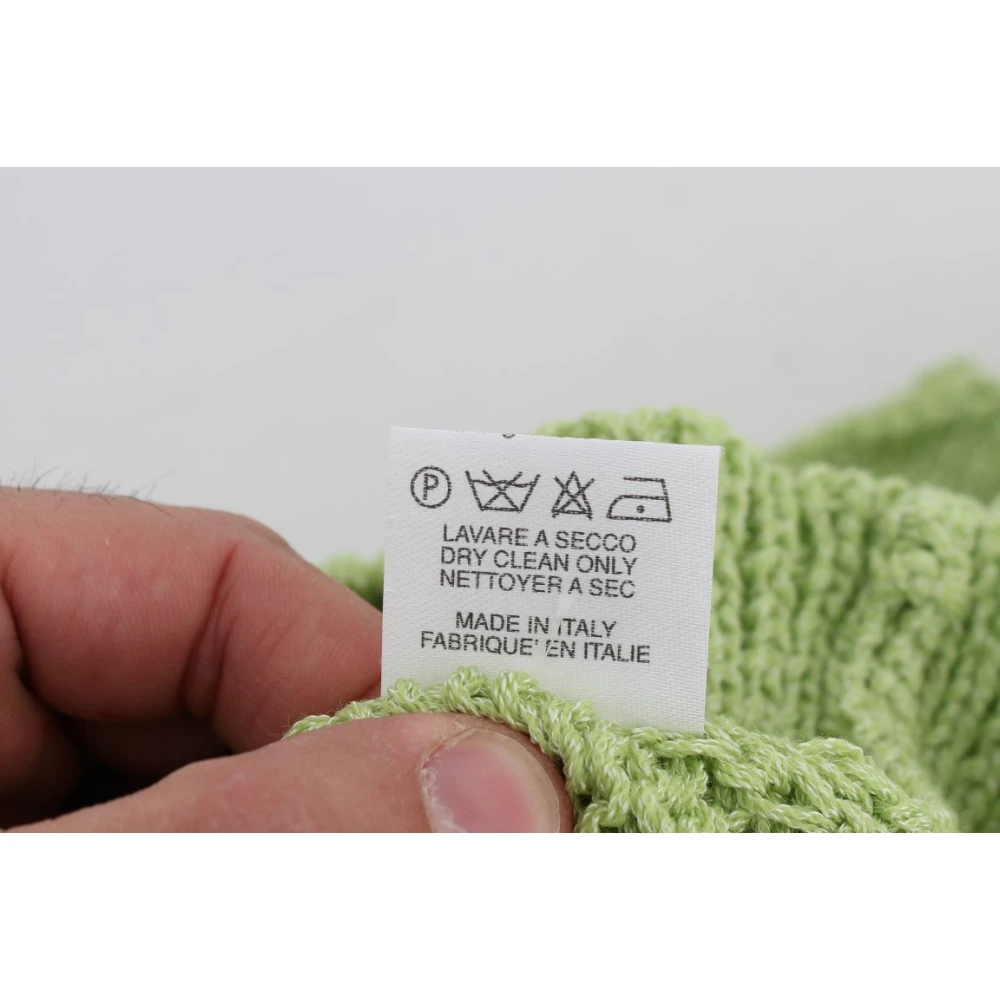 Pink Memories Groene Mouwloze Gebreide Vest Trui Green Dames