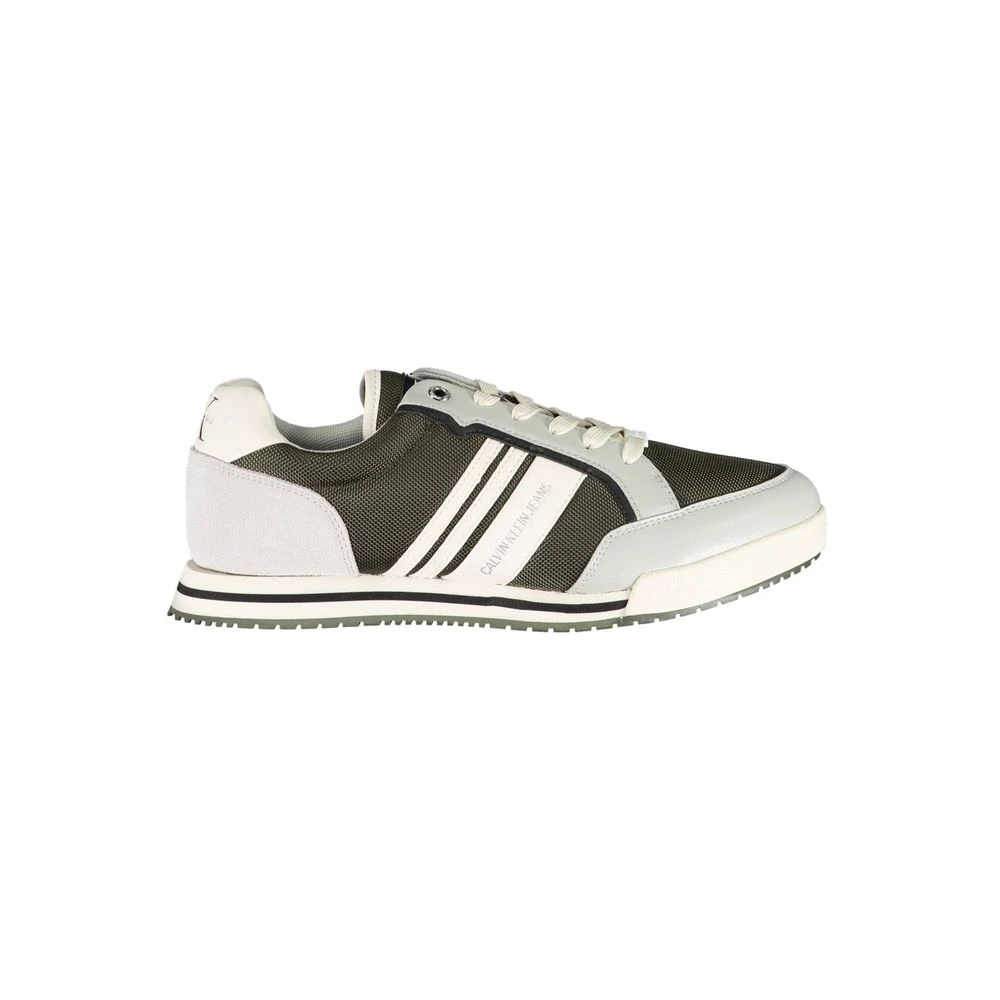 Calvin Klein Men's Green Sneaker Polyester Sports Shoes