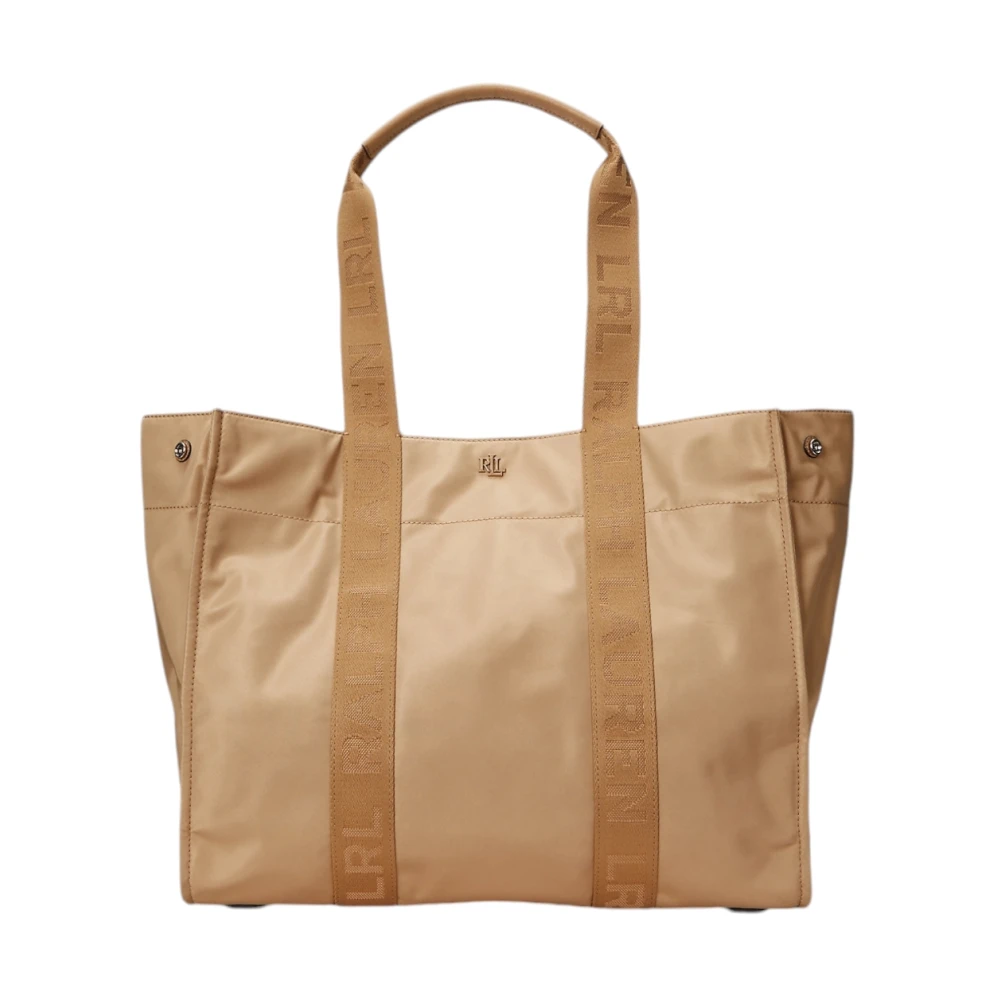 Ralph Lauren Nylon Tote Bag Beige Dames