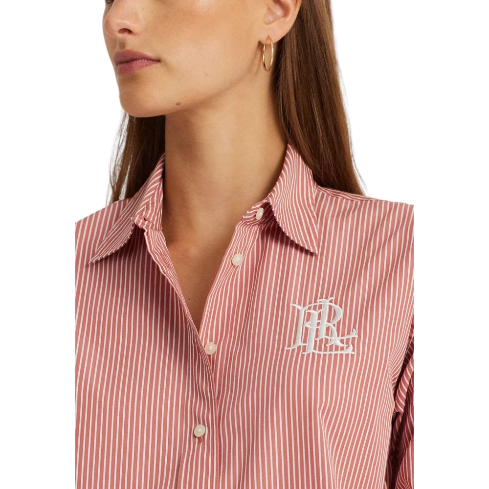 Ralph Lauren Lange mouwen overhemd Pink Dames