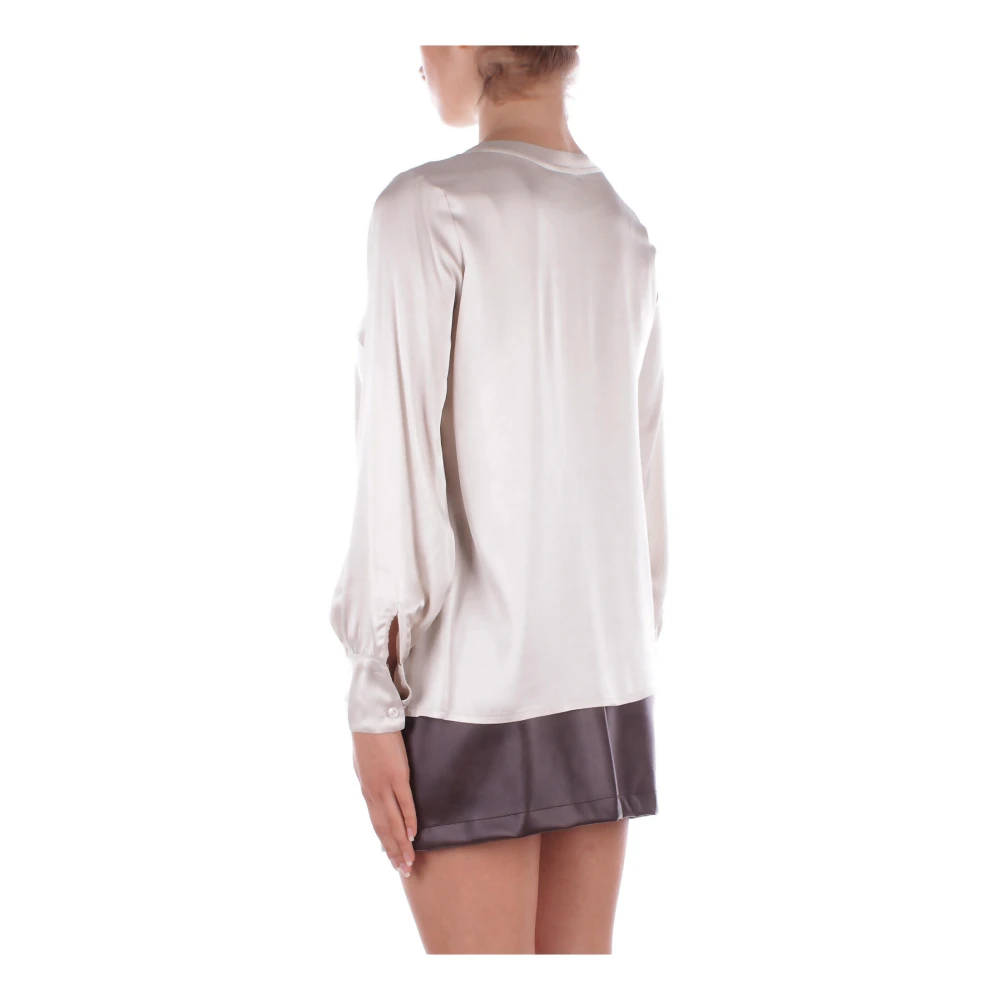 H2O Witte Geknoopte Blouse White Dames