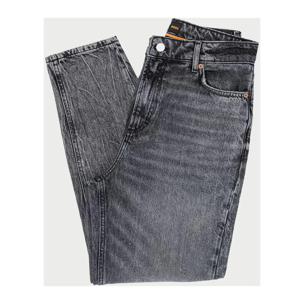 Hugo Boss Zwarte Dames Straight Fit Jeans Black Dames