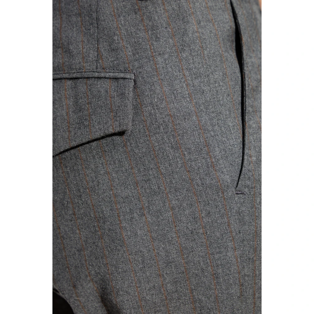 Dolce & Gabbana Wollen broek Gray Heren