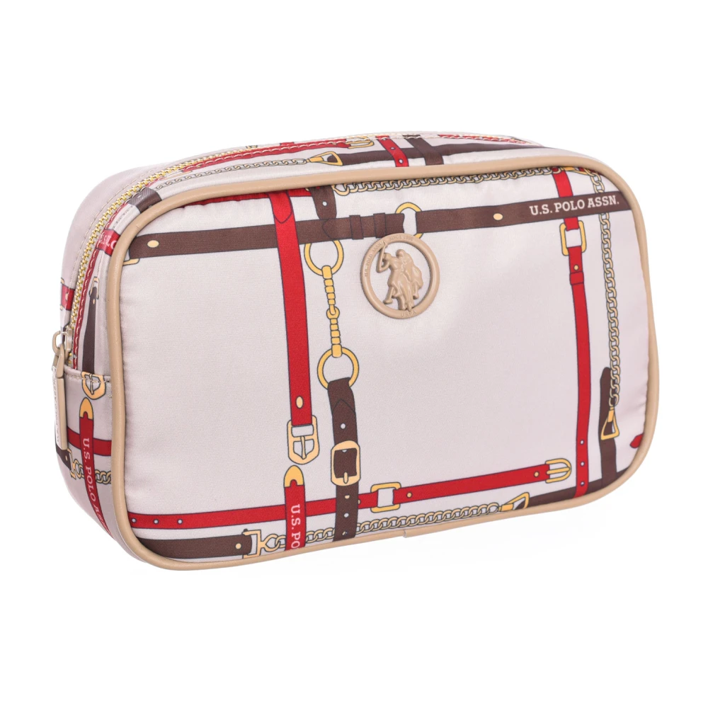U.s. Polo Assn. Women's Synthetic Toiletry Bag With Zipper Closure