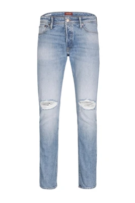 Slim Straight Fit Blå Denim Jeans