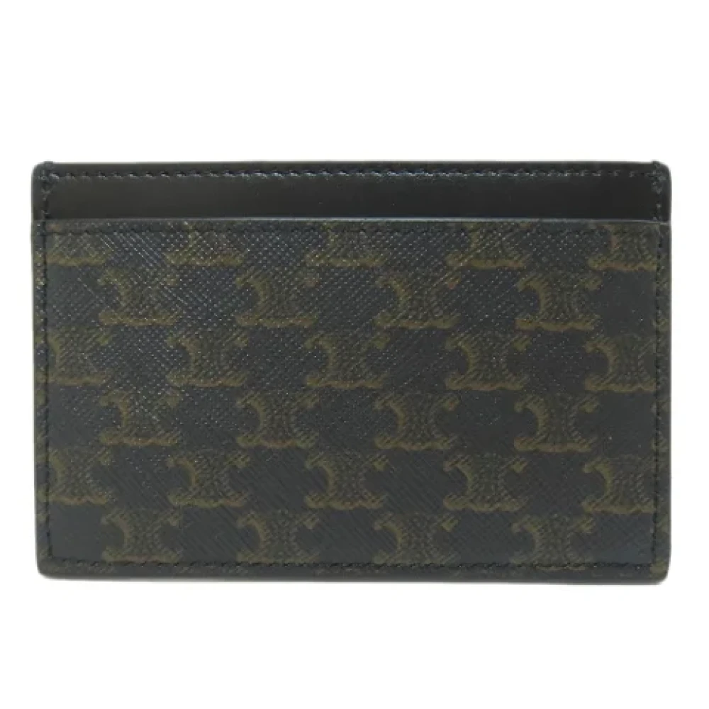 Celine Vintage Pre-owned Leather home-office Black Dames