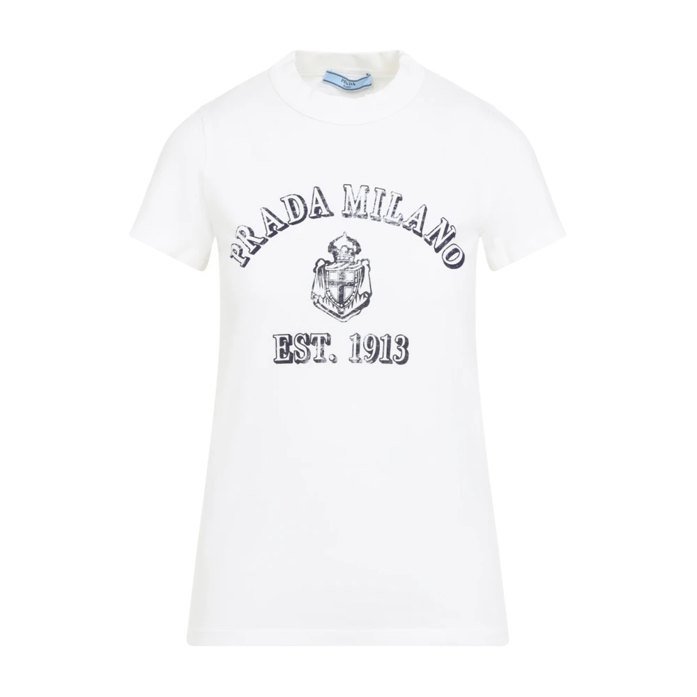 Prada Women's White T-Shirt Chic Design - T-Shirts - S - Tops