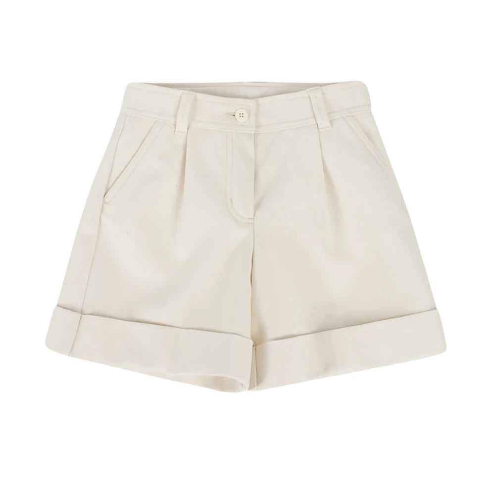 Moncler Unisex Kids Beige Shorts, 6 Y, Short Shorts