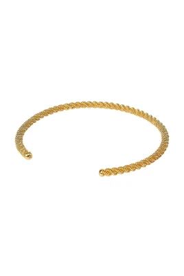 Spiral Choker med guldplätering