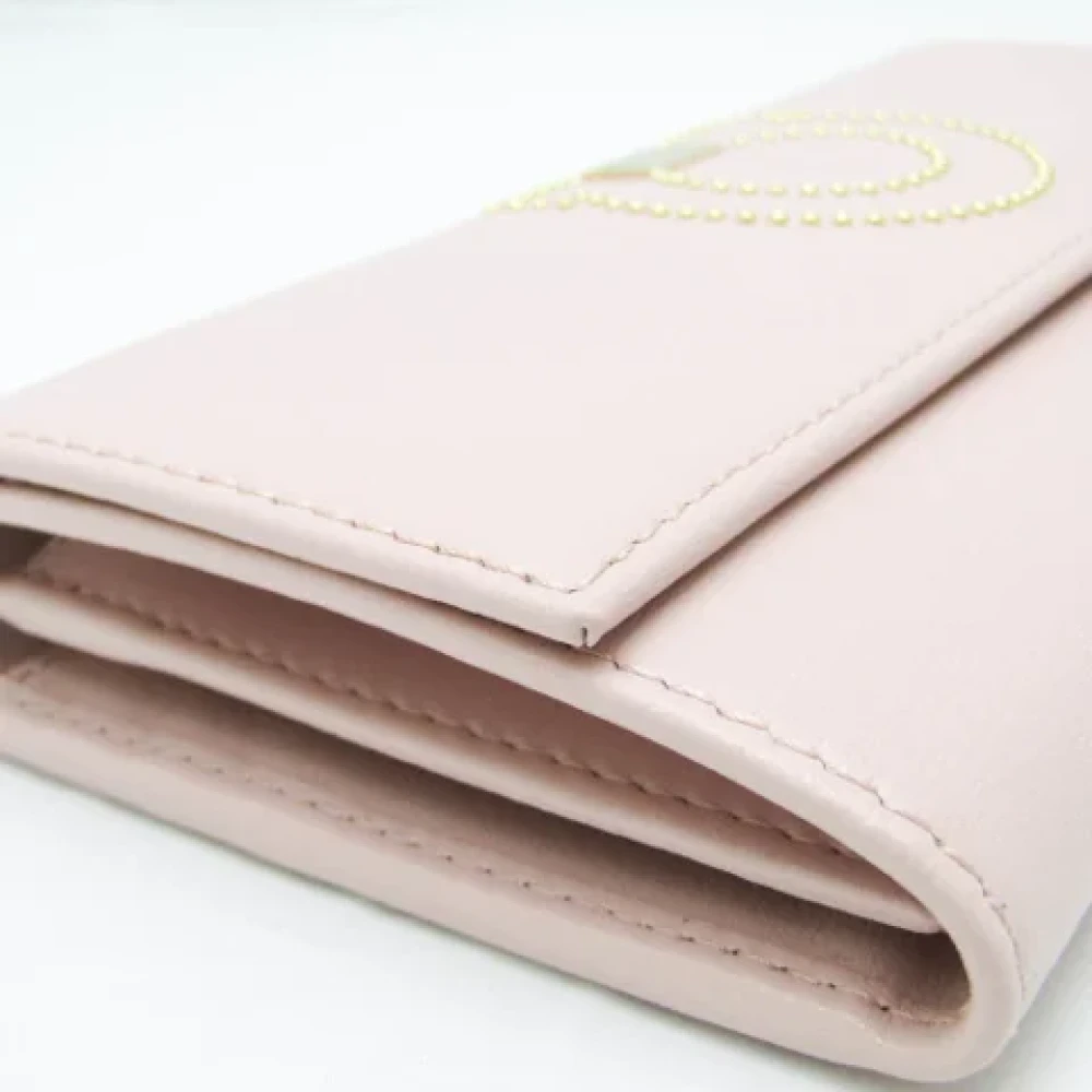 Salvatore Ferragamo Pre-owned Leather wallets Pink Dames