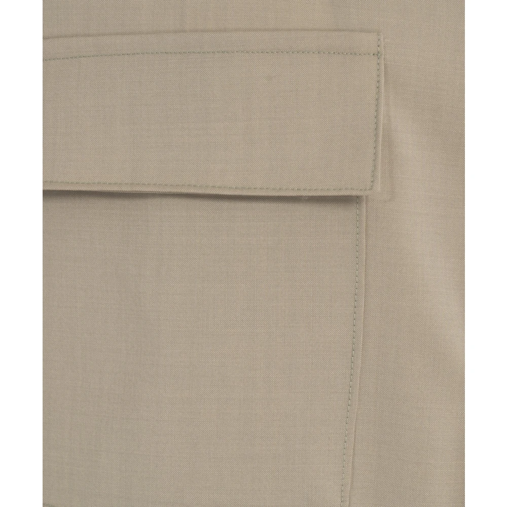 Briglia Beige Wol Overshirt 'John' Beige Heren