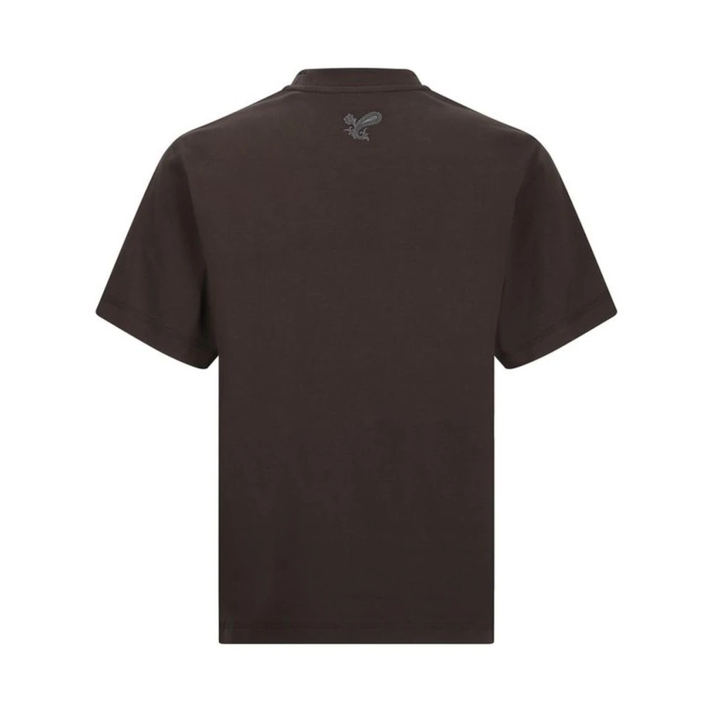 Burberry Monochrome Crew Neck Katoenen T-Shirt Brown Heren