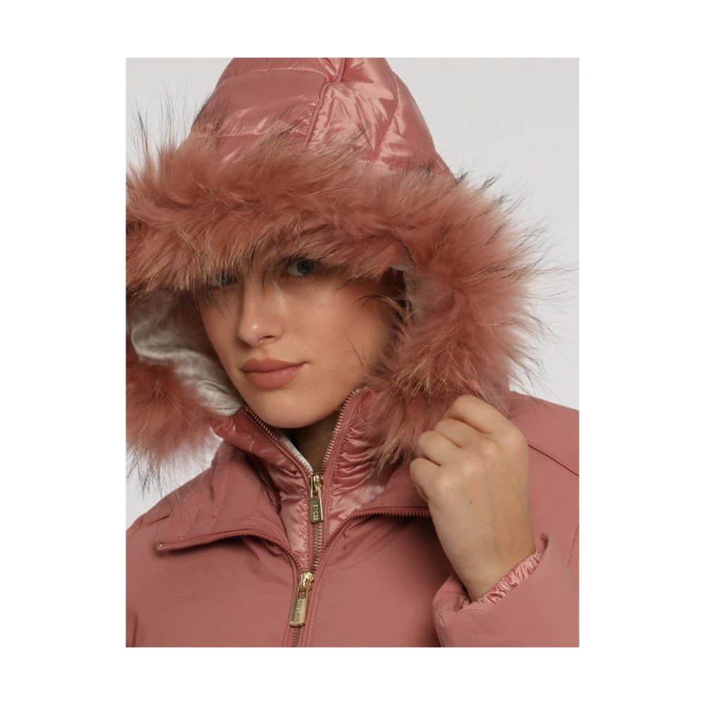 YES ZEE Kleding Jassen Pink Dames