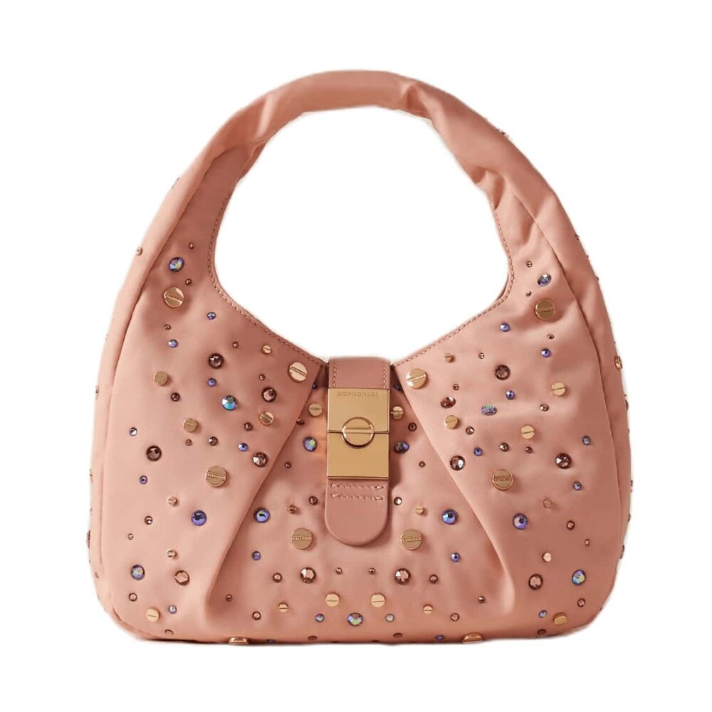 CORTINA HOBO SWAROVSKI SMALL Borsa a mano Borbonese Borse