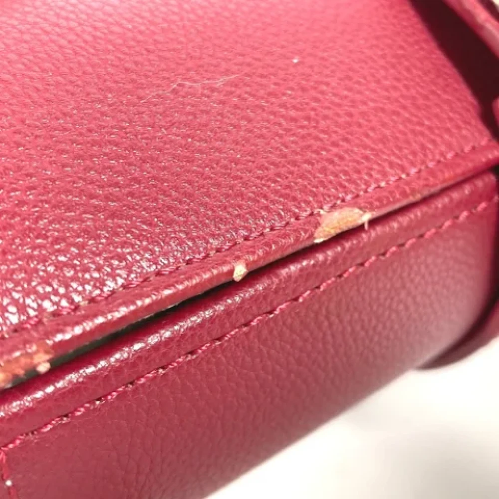 Salvatore Ferragamo Pre-owned Leather home-office Red Dames