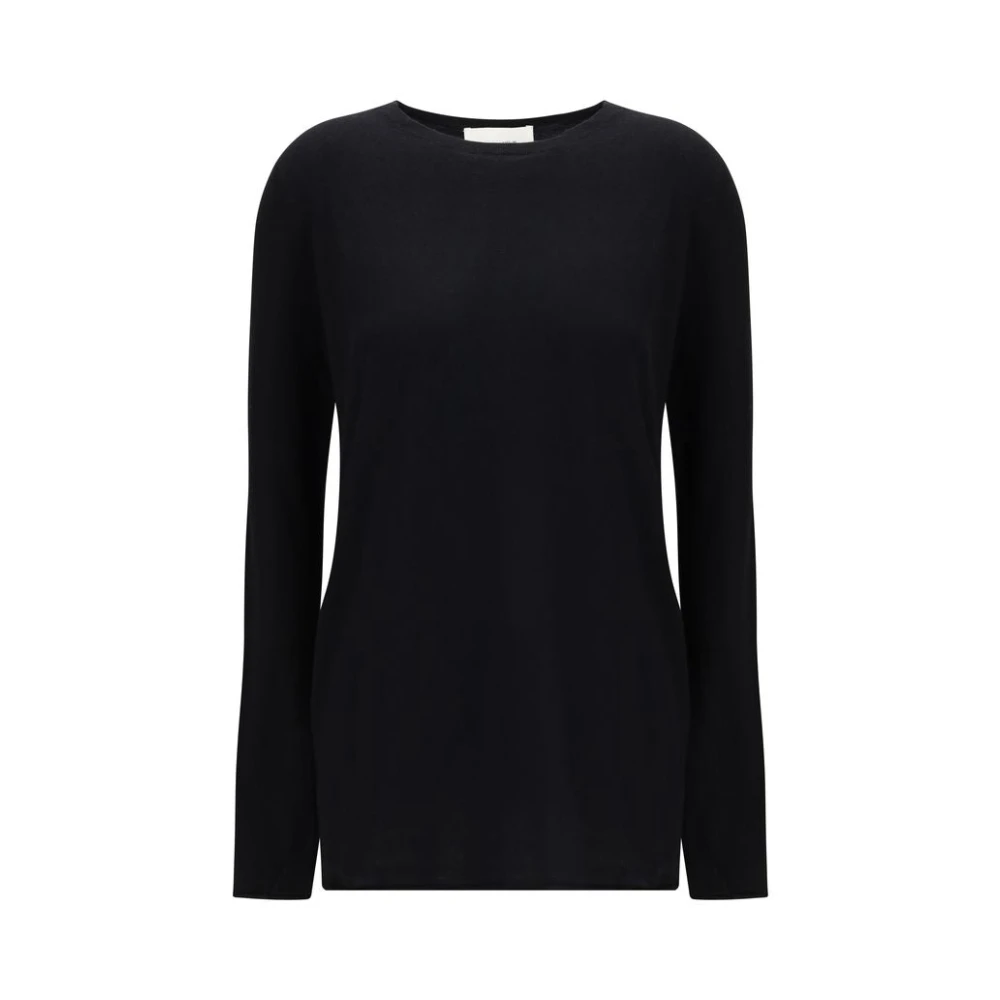 Lisa Yang Women's Black Round-Neck Knitwear, S, La Maurie Jumper