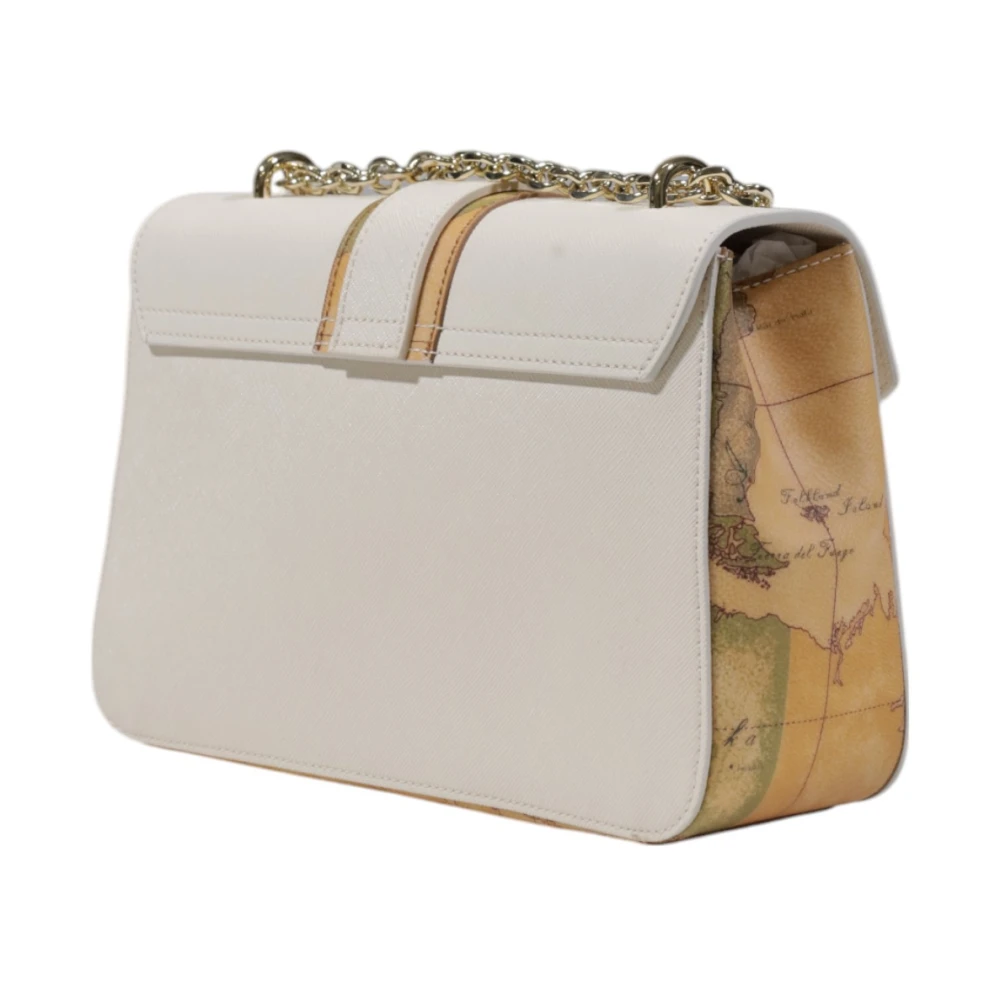 Alviero Martini 1a Classe Stijlvolle Middelgrote Tassen Collectie in PVC Beige Dames