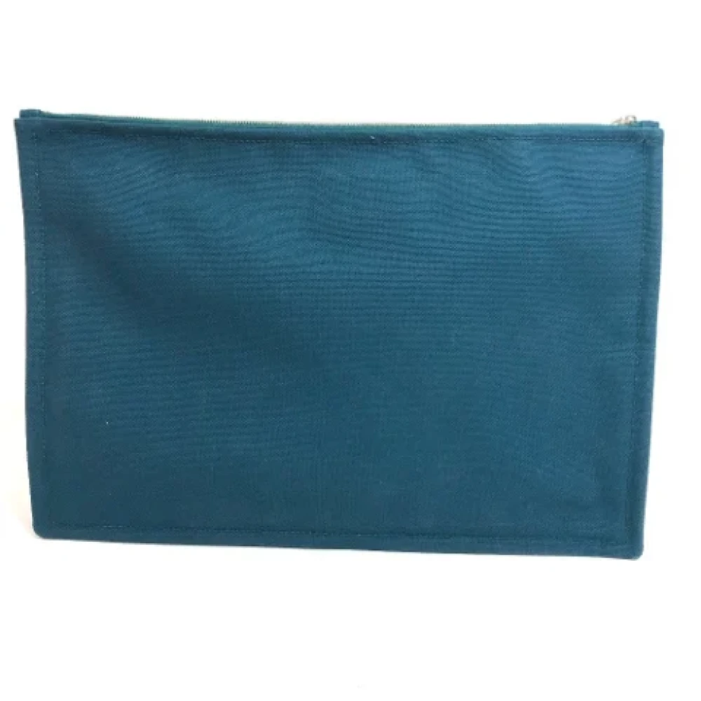 Hermès Vintage Pre-owned Leather pouches Blue Dames