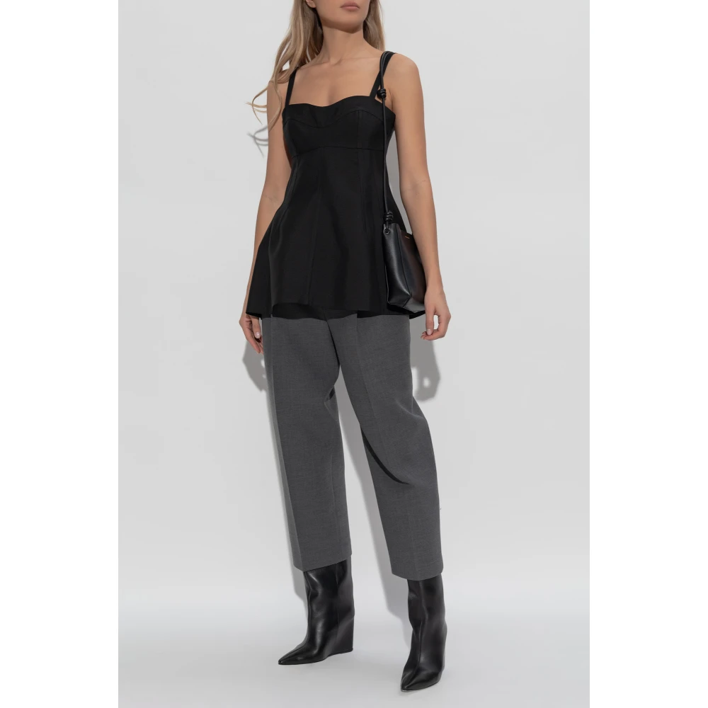 Jil Sander Jurk met bandjes Black Dames