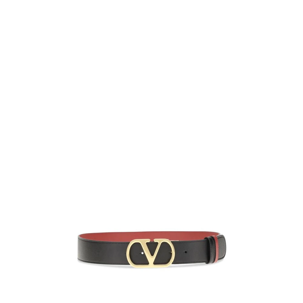 Valentino Garavani Women's Black Belts, 80 Cm, Reversible Vlogo Belt