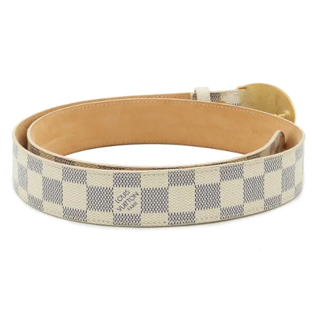 Louis Vuitton Vintage Pre-owned Canvas belts Beige Heren