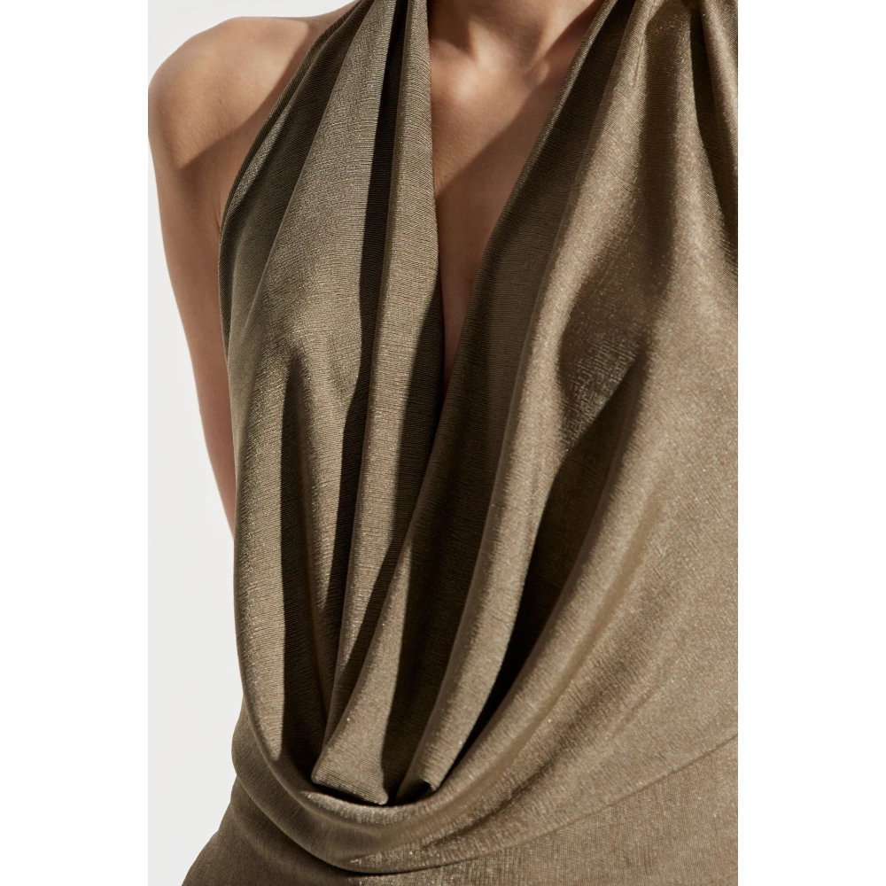 Misbhv Rugloze jurk Beige Dames