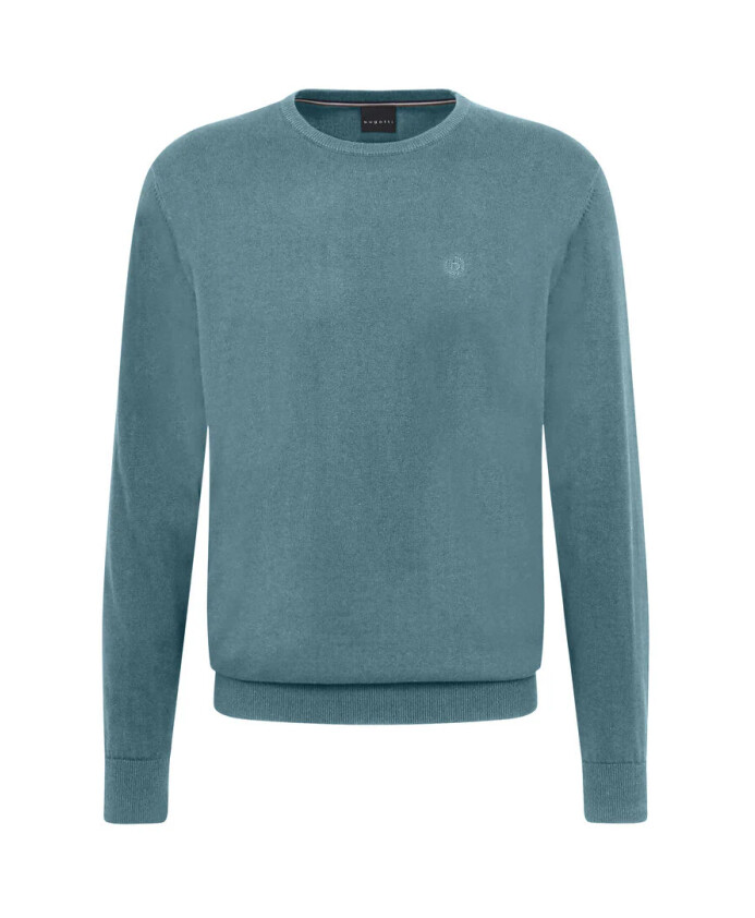 pull-en-coton-turquoise-avec-broderie-logo