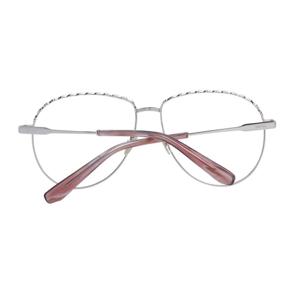 sandro Ovale Frame Optische Bril in Zilver Gray Dames