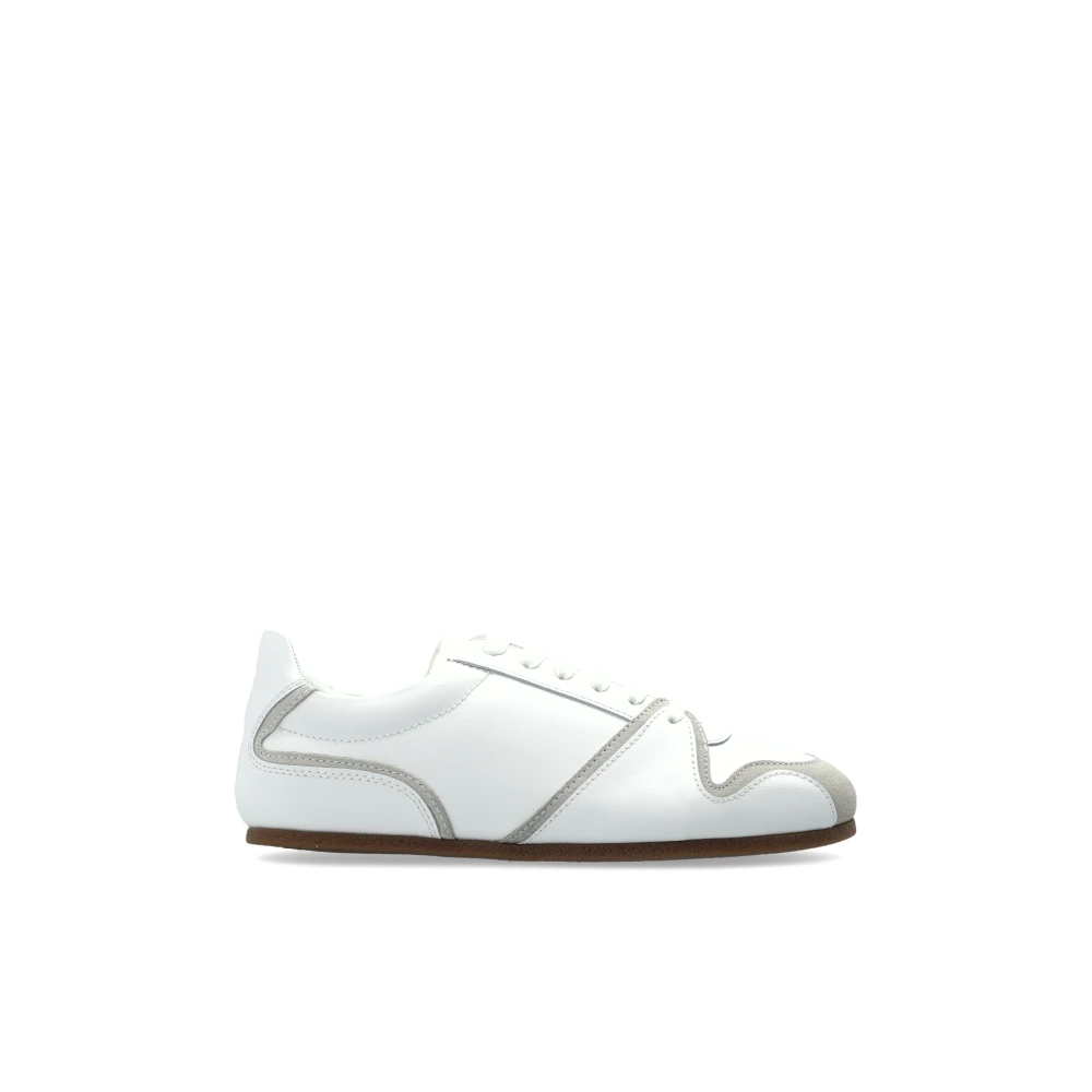 Moschino Leren Sneakers Dames Schoenen Wit