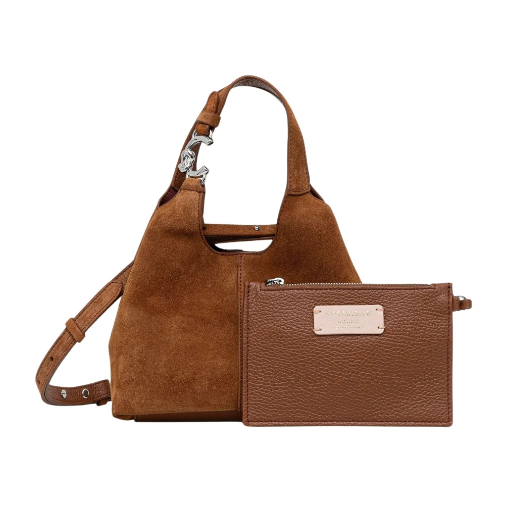 Coccinelle - Kleine Wildleder-Umhängetasche - Bags - Damen - Braun - One Size - Bild 8
