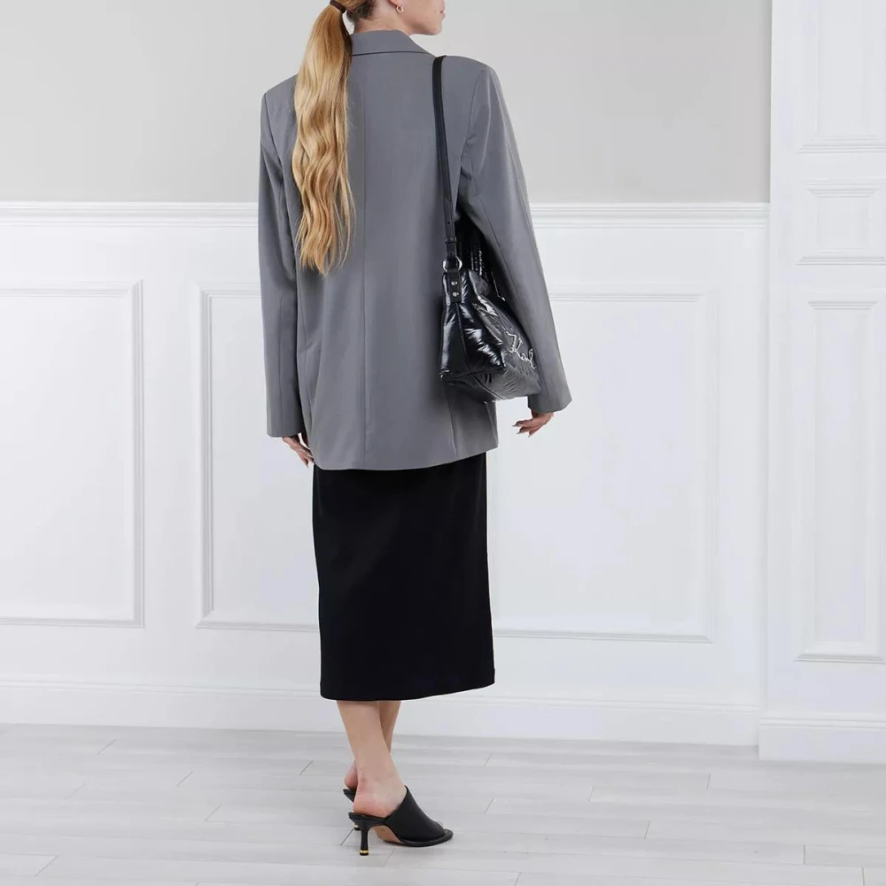 Karl Lagerfeld Signature Soft Sm Tote Nylon Zwart Black Dames