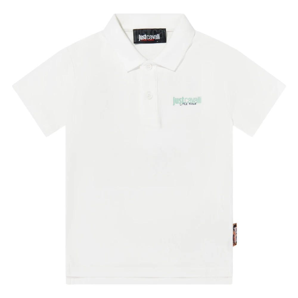 Just Cavalli Beige Bugrasi Polo Shirt - Male - Kids Short Sleeve T-Shirts - 12 Y - Kids