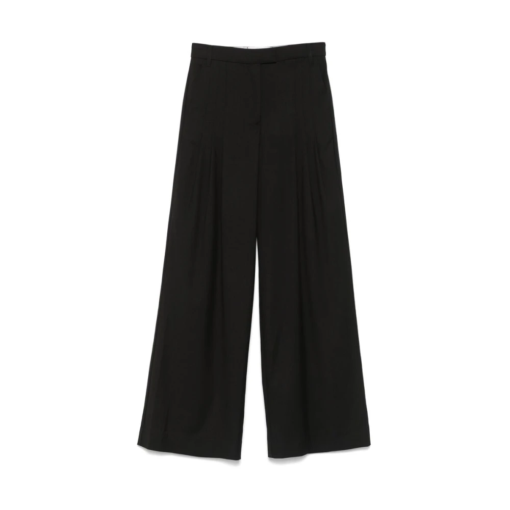 Remain Birger Christensen Zwarte Broek met Voorknoop Black Dames