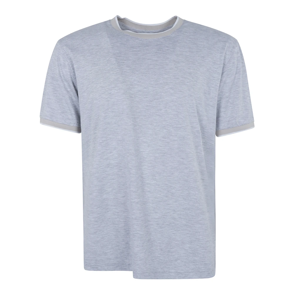 Eleventy Stijlvolle Crew Neck T-shirt Licht Grijs Gray Heren