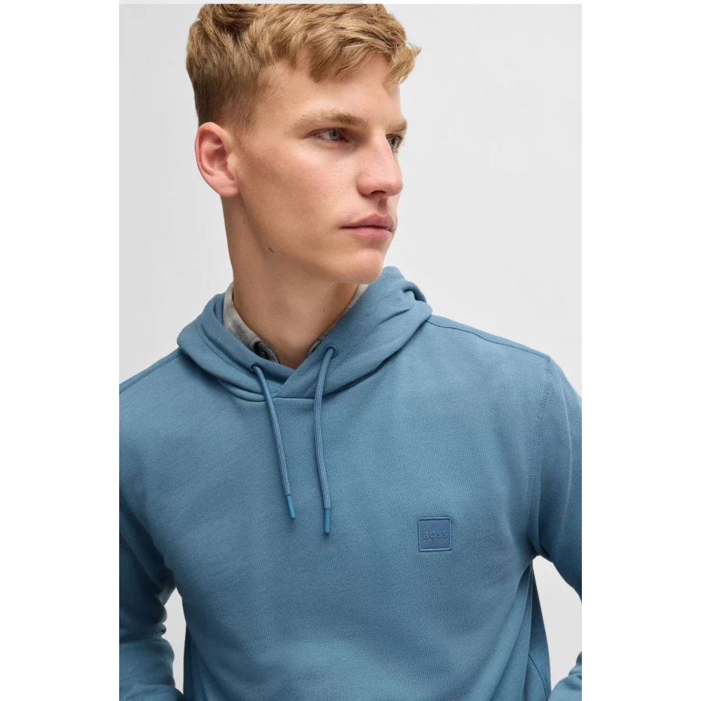 Hugo Boss Oranje Hoodie Wetalk Upgrade Casual Stijl Blue Heren