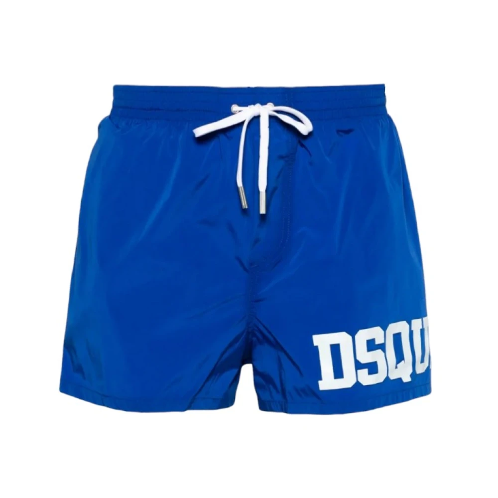Dsquared2 Men's Blue Nylon Beachwear - Beachwear - Xl - Swimwear