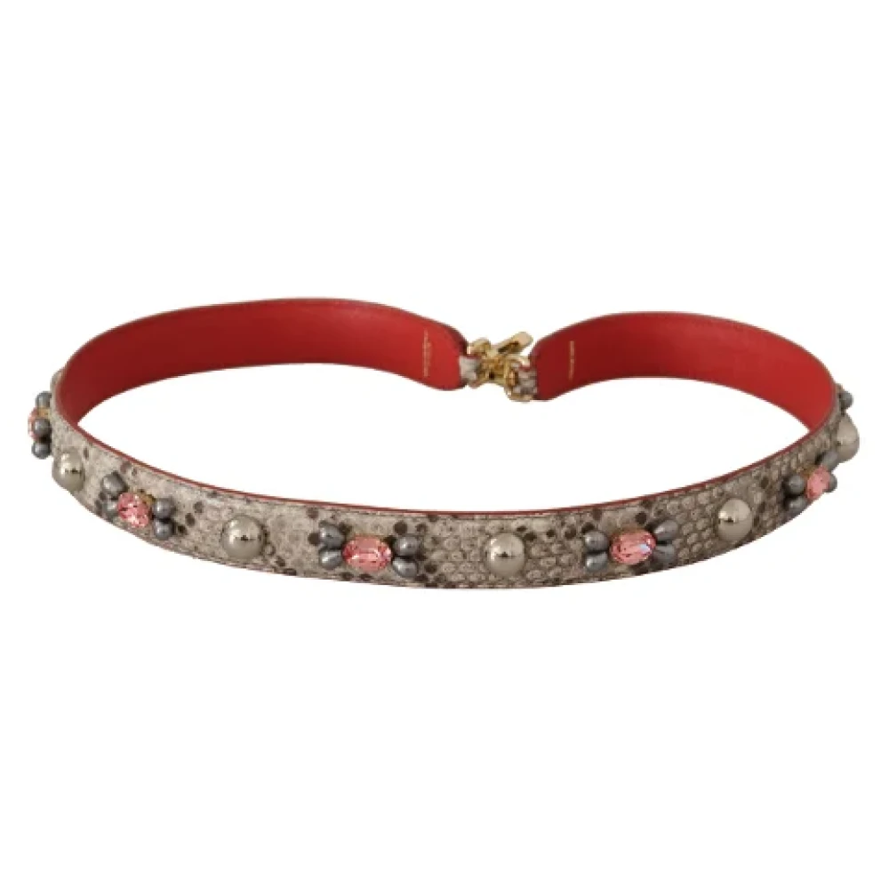 Dolce & Gabbana Pre-owned Leather home-office Multicolor Dames