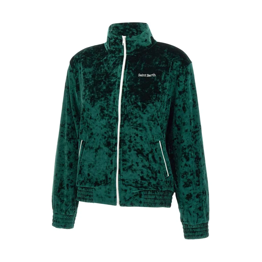MC2 Saint Barth Smaragdgroene Miriam Sweatshirt Green Dames