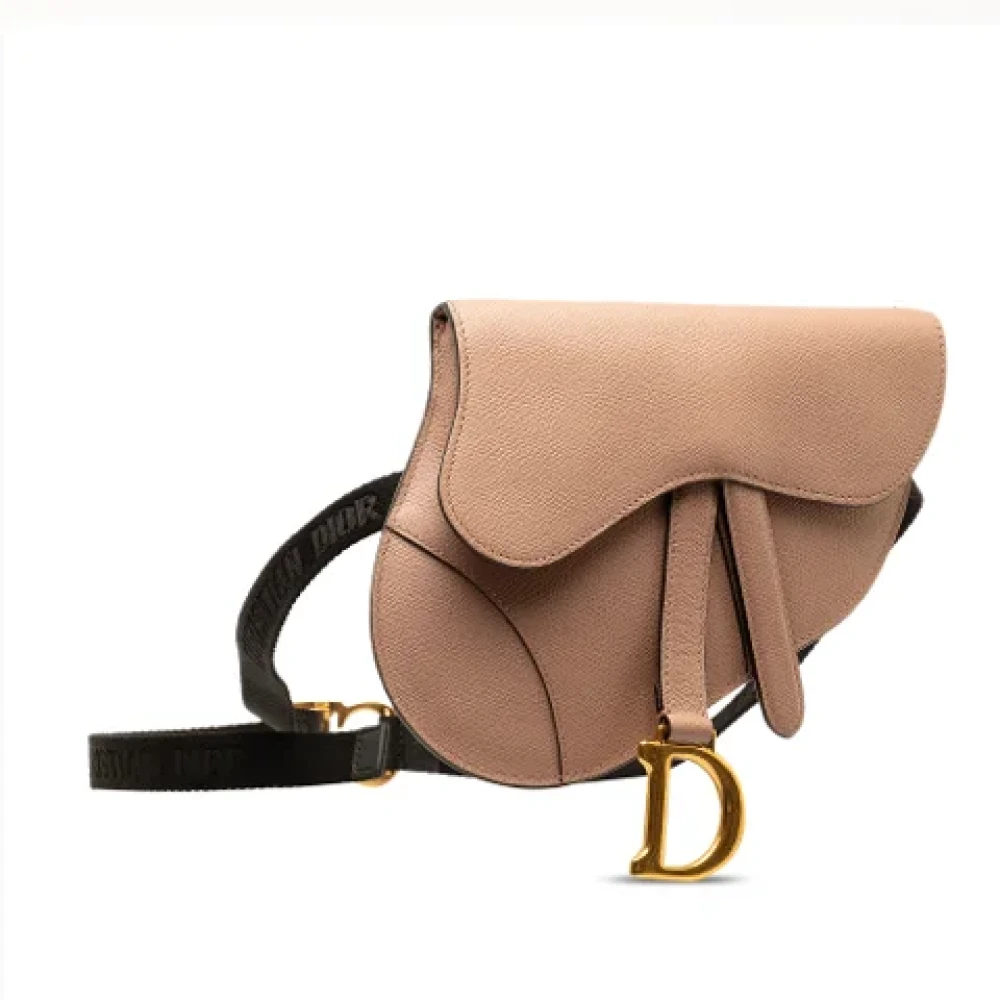Dior Vintage Pre-owned Leather shoulder-bags Brown Dames