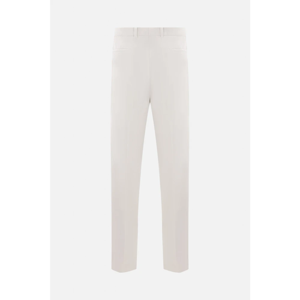 BRUNELLO CUCINELLI Witte katoenen vrijetijdsbroek White Heren