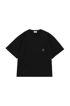 T-shirt med logotyp och Medusa-brodyr