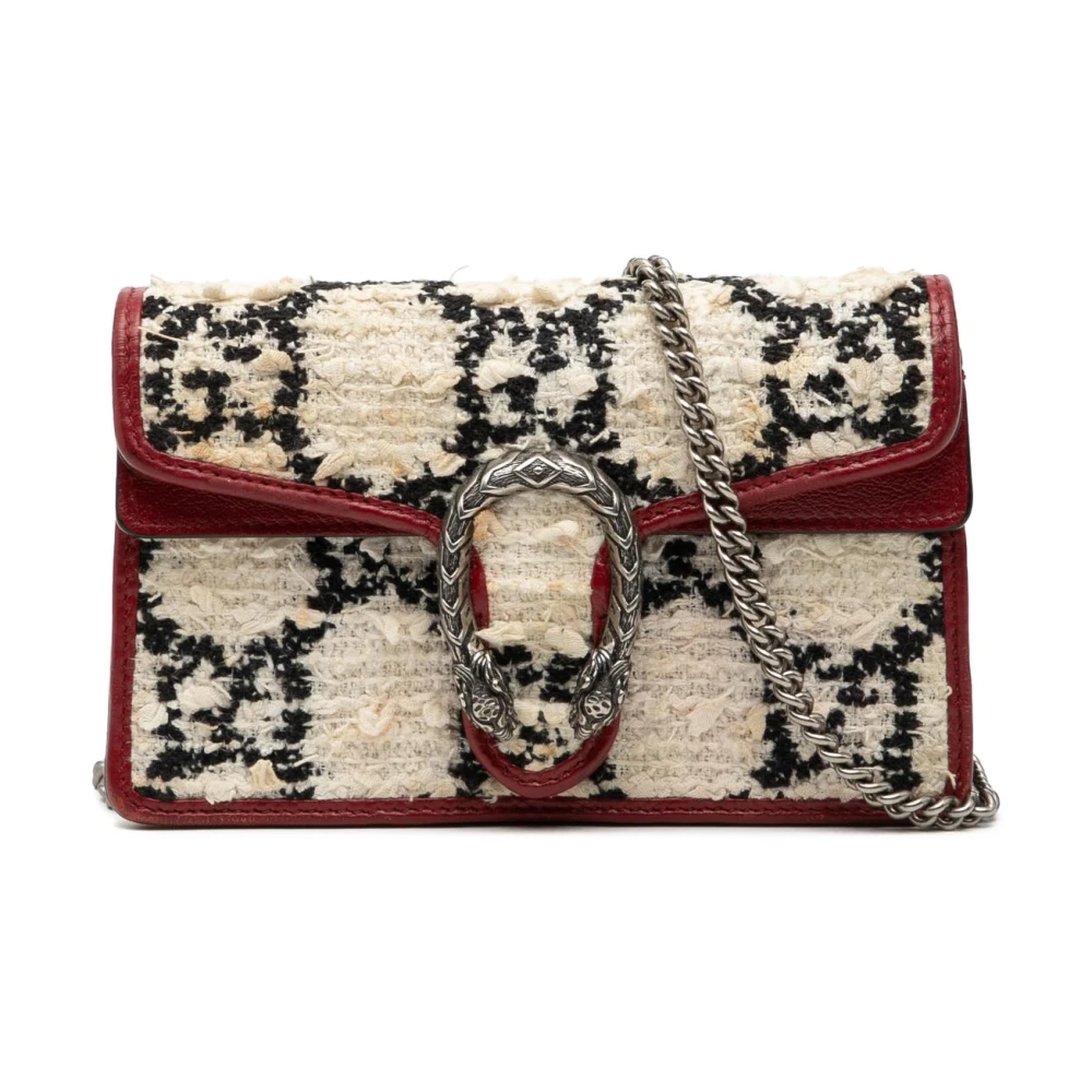 Gucci Vintage Donna Bianco Pre-Owned, Taglia Unica, Used,