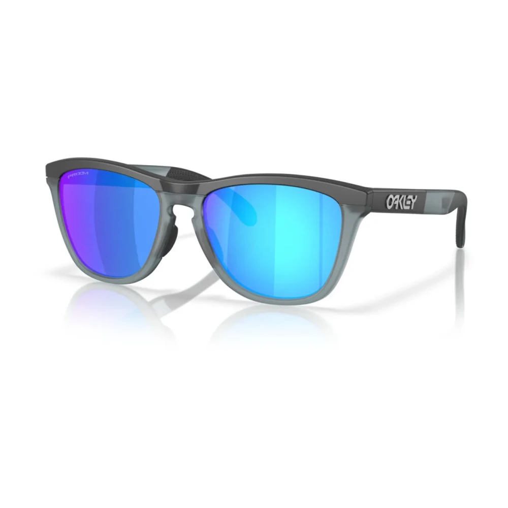 Oakley Unisex Black Frogskins Range Sunglasses Prizm Sapphire - Sunglasses - 55 Mm - Accessories