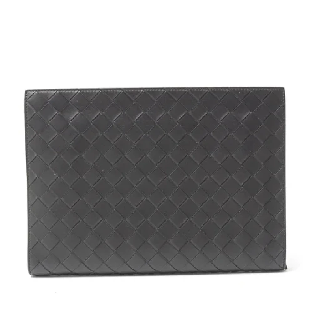 Bottega Veneta Vintage Pre-owned Leather clutches Black Dames