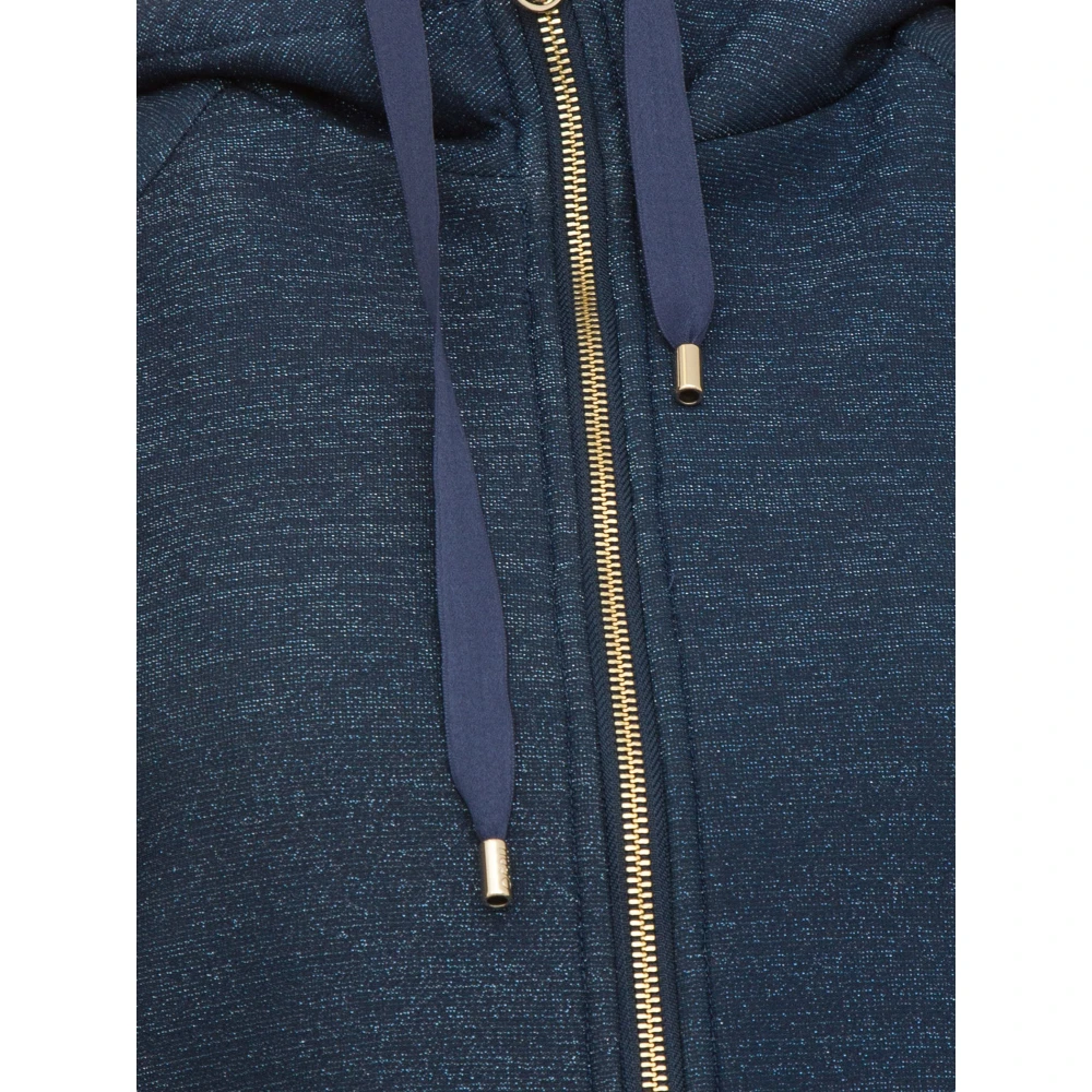 Liu Jo Blauwe Jersey Jas Blue Dames
