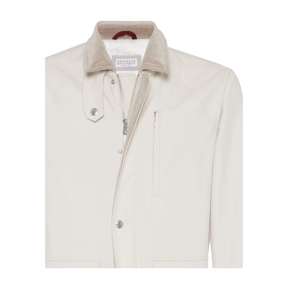 BRUNELLO CUCINELLI Luxe Wollen Jassen White Heren
