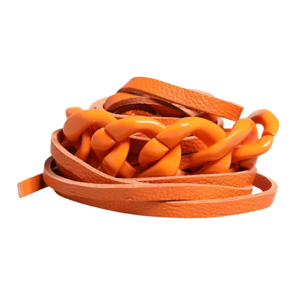 Ermanno Scervino Women's Orange Belts, One Size, Waist Belt