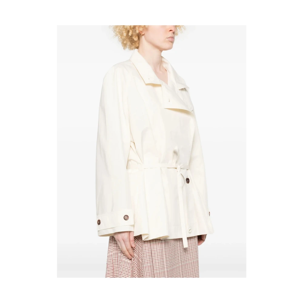 LOW Classic Beige regenkleding met ceintuurmouwen Beige Dames