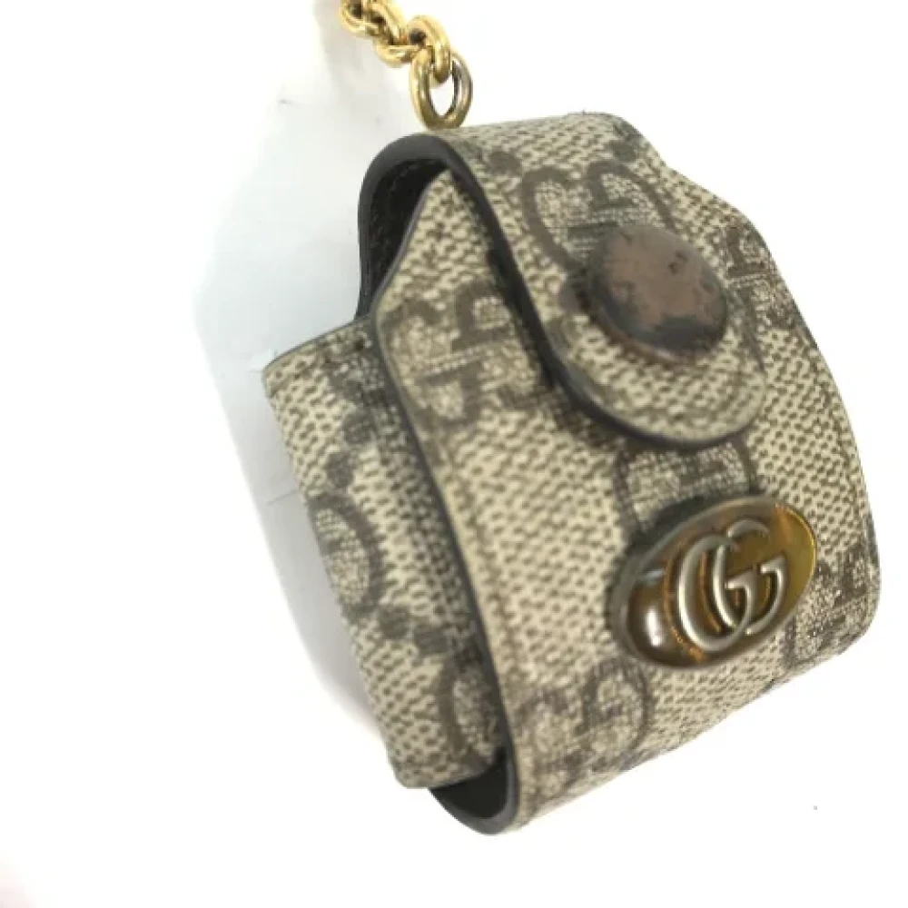 Gucci Vintage Pre-owned Canvas home-office Beige Dames