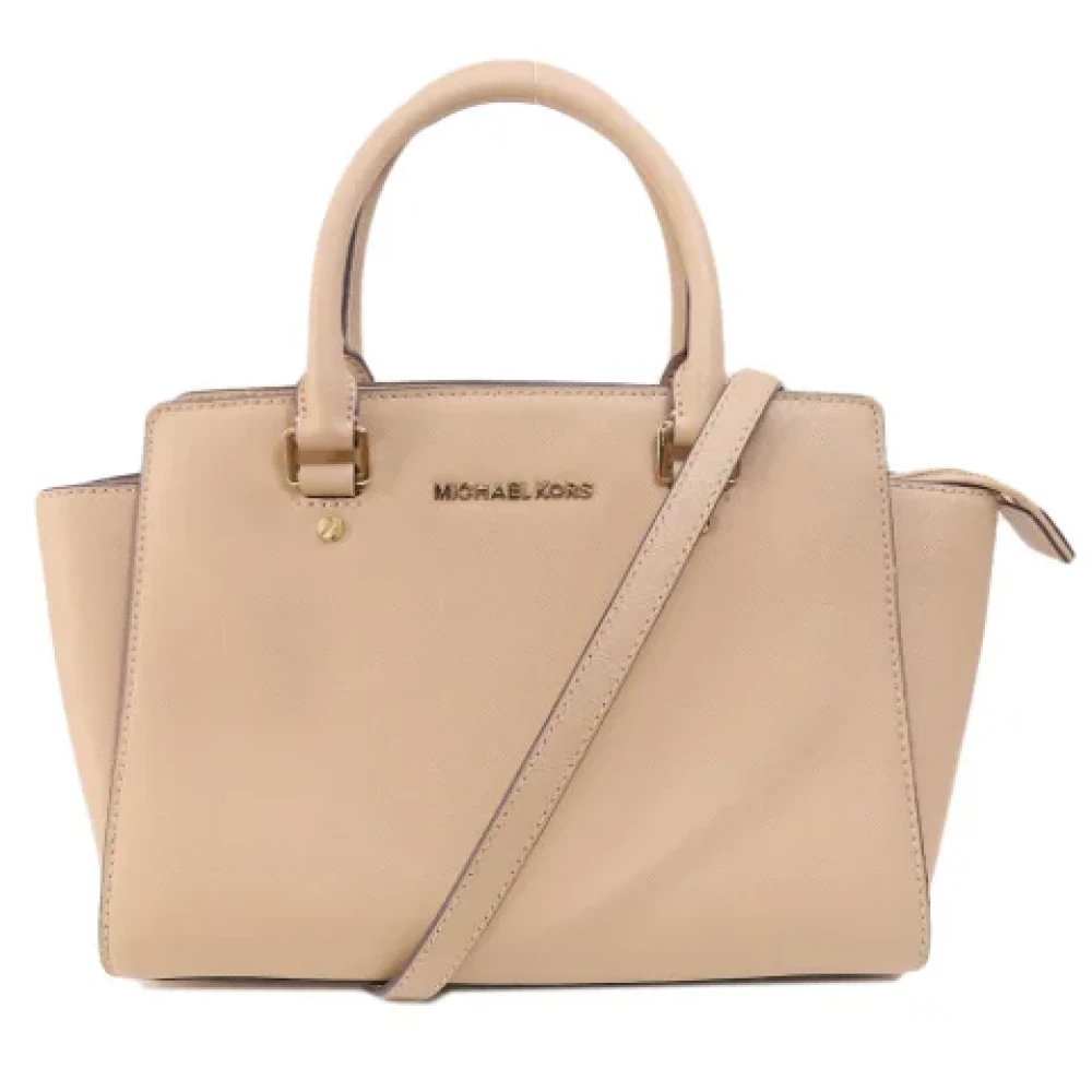 Michael Kors Pre-owned Leather handbags Beige Dames